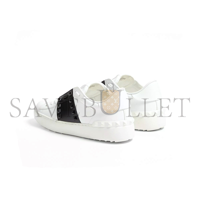 Va1e*ntin0 rockstud untitled sneaker in calfskin leather with tonal studs 7w2s0a01ltu_a01